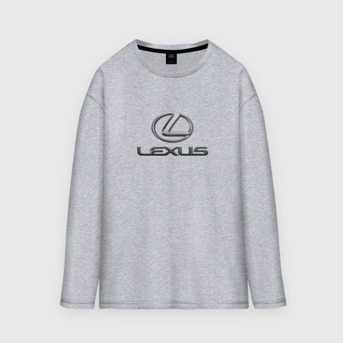 Мужской лонгслив oversize хлопок Lexus авто бренд лого