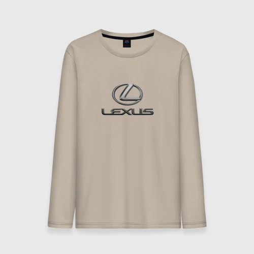 Мужской лонгслив хлопок Lexus авто бренд лого