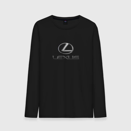 Мужской лонгслив хлопок Lexus авто бренд лого