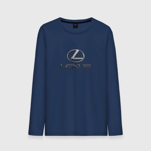 Мужской лонгслив хлопок Lexus авто бренд лого