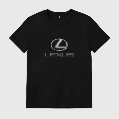 Мужская футболка хлопок Lexus авто бренд лого