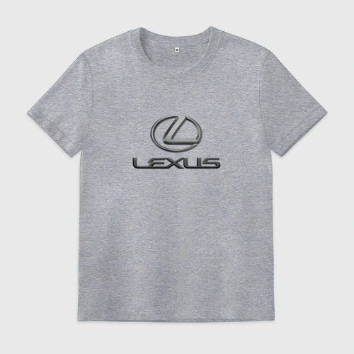Мужская футболка хлопок Lexus авто бренд лого