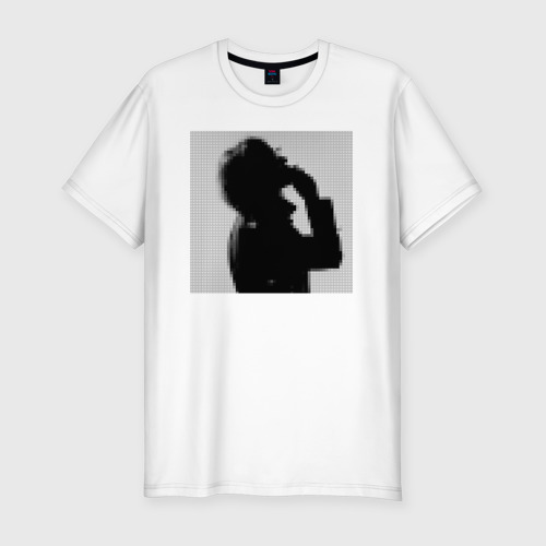 Мужская футболка хлопок Slim с принтом Phrequency, вид спереди #2