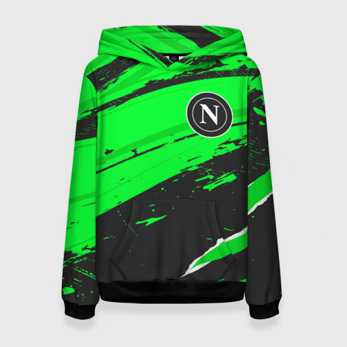 Женская толстовка 3D Napoli sport green, цвет 3D печать