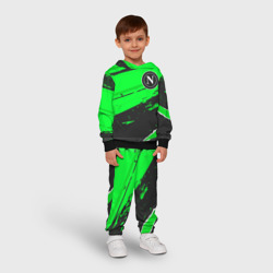 Детский костюм с толстовкой 3D Napoli sport green - фото 2