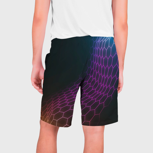 Мужские шорты 3D PSG футбольная сетка, цвет 3D печать - фото 2