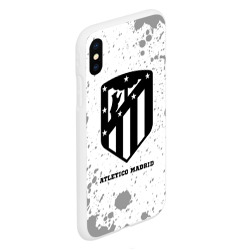 Чехол для iPhone XS Max матовый Atletico Madrid sport на светлом фоне - фото 2