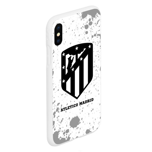 Чехол для iPhone XS Max матовый Atletico Madrid sport на светлом фоне - фото 3