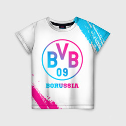 Детская футболка 3D Borussia neon gradient style