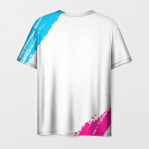 Мужская футболка 3D Borussia neon gradient style, цвет 3D печать - фото 2