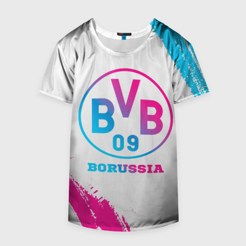 Накидка на куртку 3D Borussia neon gradient style, цвет 3D печать - фото 4