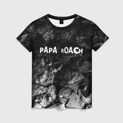 Женская футболка 3D Papa Roach black graphite