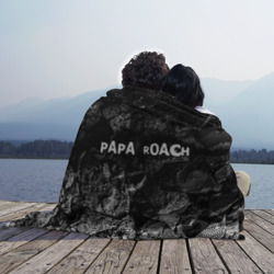 Плед 3D Papa Roach black graphite - фото 2