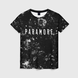 Женская футболка 3D Paramore black ice