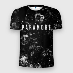 Мужская футболка 3D Slim Paramore black ice