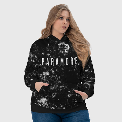 Женская толстовка 3D Paramore black ice, цвет 3D печать - фото 6