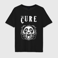 Мужская футболка хлопок Oversize The Cure rock panda