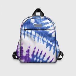Детский рюкзак 3D Сине-фиолетовый узор тай дай