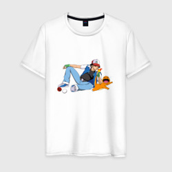 Эш и чермандер – Мужская футболка хлопок с принтом купить со скидкой в -20%