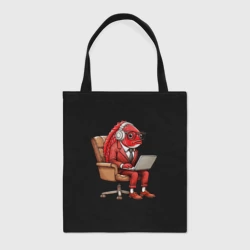 Шоппер BioNature Рыба с ноутбуком