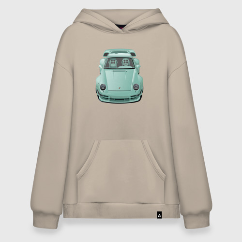 Худи SuperOversize хлопок Porsche Mint RWB, цвет миндальный