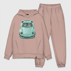 Мужской костюм oversize хлопок Porsche Mint RWB