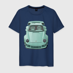 Мужская футболка хлопок Porsche Mint RWB