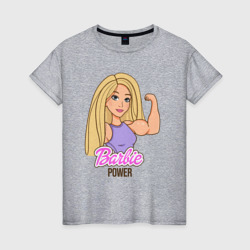 Женская футболка хлопок Barbie power