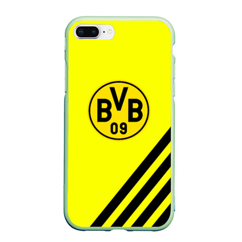 Чехол для iPhone 7Plus/8 Plus матовый Borussia line fc, цвет салатовый