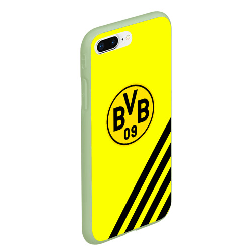 Чехол для iPhone 7Plus/8 Plus матовый Borussia line fc, цвет салатовый - фото 3