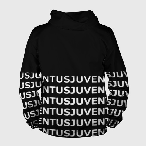 Мужская ветровка 3D Juventus pattern fc club steel, цвет черный - фото 2