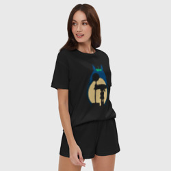 Женская пижама с шортиками хлопок Девочка и Тоторо - фото 2