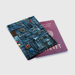 Обложка для паспорта матовая кожа Джинсы для медработников  - фото 2