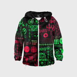 Детская ветровка 3D Twenty one pilots pattern rock steel