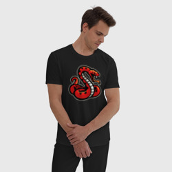 Мужская пижама хлопок Красный змей - фото 2