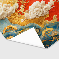 Бумага для упаковки 3D Китайский узор облаков - фото 2
