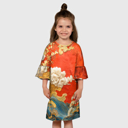 Детское платье 3D Китайский узор облаков - фото 2