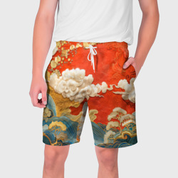 Мужские шорты 3D Китайский узор облаков