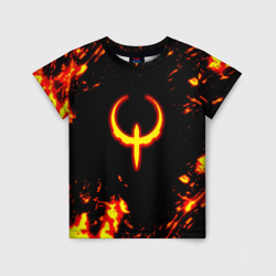 Quake fire logo – Детская футболка 3D с принтом купить со скидкой в -33%