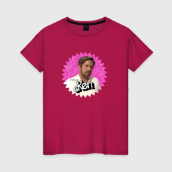 Кен - Гослинг – Женская футболка хлопок с принтом купить