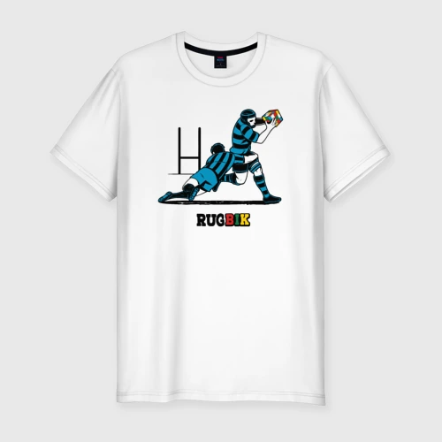 Мужская футболка хлопок Slim Rugbik