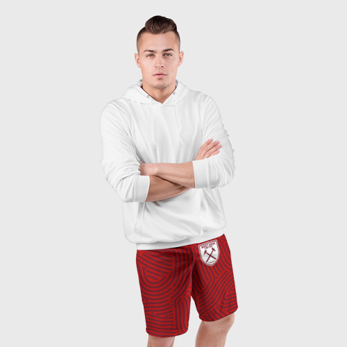 Мужские шорты спортивные West Ham отпечатки, цвет 3D печать - фото 5
