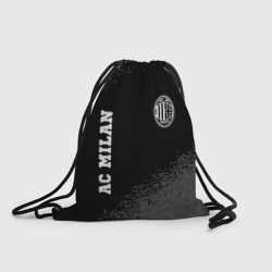 Рюкзак-мешок 3D AC Milan sport на темном фоне вертикально