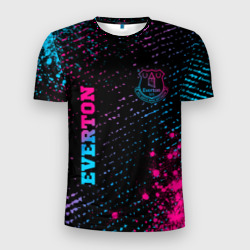 Мужская футболка 3D Slim Everton - neon gradient вертикально