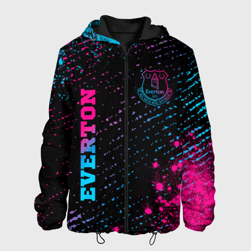 Мужская куртка 3D Everton - neon gradient вертикально, цвет 3D печать