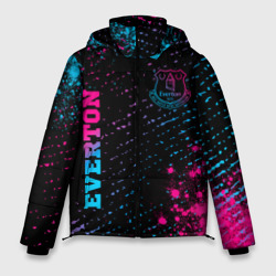 Мужская зимняя куртка 3D Everton - neon gradient вертикально