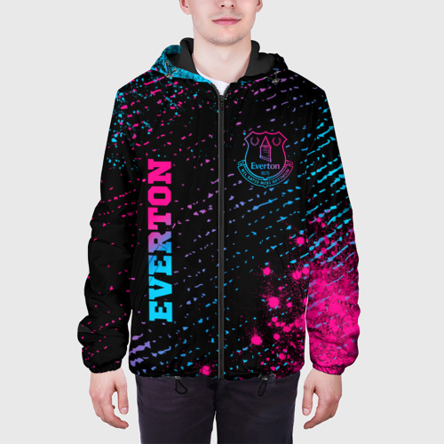 Мужская куртка 3D Everton - neon gradient вертикально, цвет 3D печать - фото 4