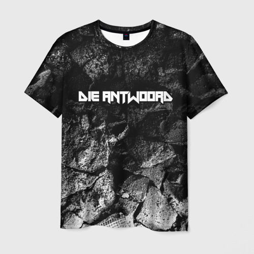 Мужская футболка с принтом Die Antwoord black graphite, вид спереди №1