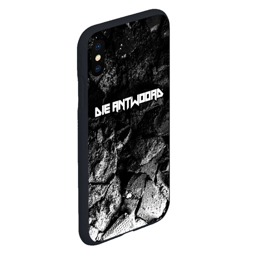 Чехол для iPhone XS Max матовый с принтом Die Antwoord black graphite, вид сбоку #3