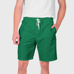 Текстура зелёный однотонный – Мужские шорты 3D с принтом купить